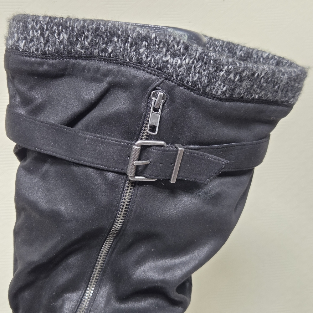 NWT Torrid Buckle Sweater Knee Boot Size-8WW - Picture 6 of 16